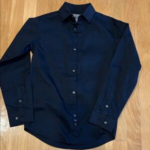 Van Heusen Black Casual Button Down Shirt